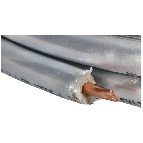 1/4" (6,35 mm) x 1 mm Alumínium kasírozott Szigetelt rézcső, klímához, 25m / tekercs (Zetaesse)