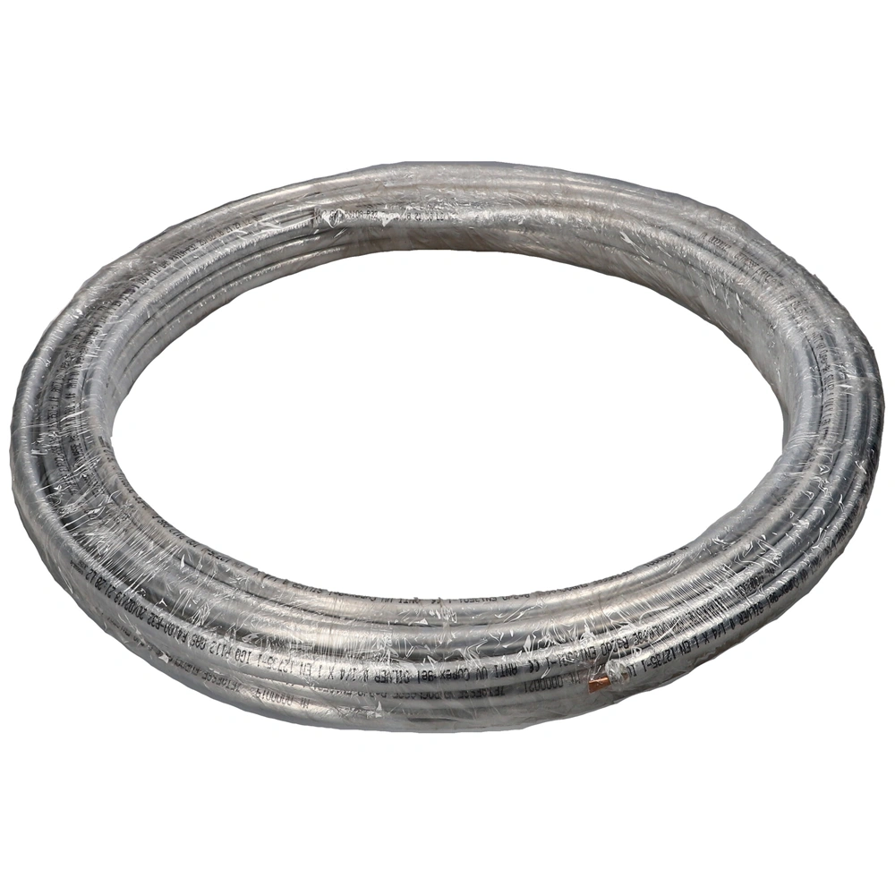 1/4" (6,35 mm) x 1 mm Alumínium kasírozott Szigetelt rézcső, klímához, 25m / tekercs (Zetaesse)