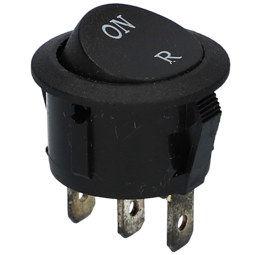 15A/250V Billenőkapcsoló, on-off, fekete, kerek (eredeti) DYRAS, ORION húsdaráló / RENDELÉSRE