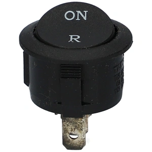 15A/250V Billenőkapcsoló, on-off, fekete, kerek (eredeti) DYRAS, ORION húsdaráló / RENDELÉSRE