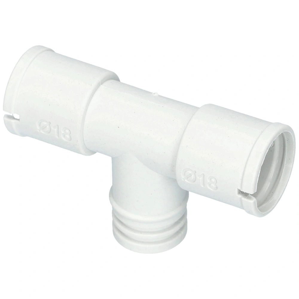 16/18 mm T-elágazó, átalakító, flexibilis kondenzvízcsőhöz (univerzális) klíma