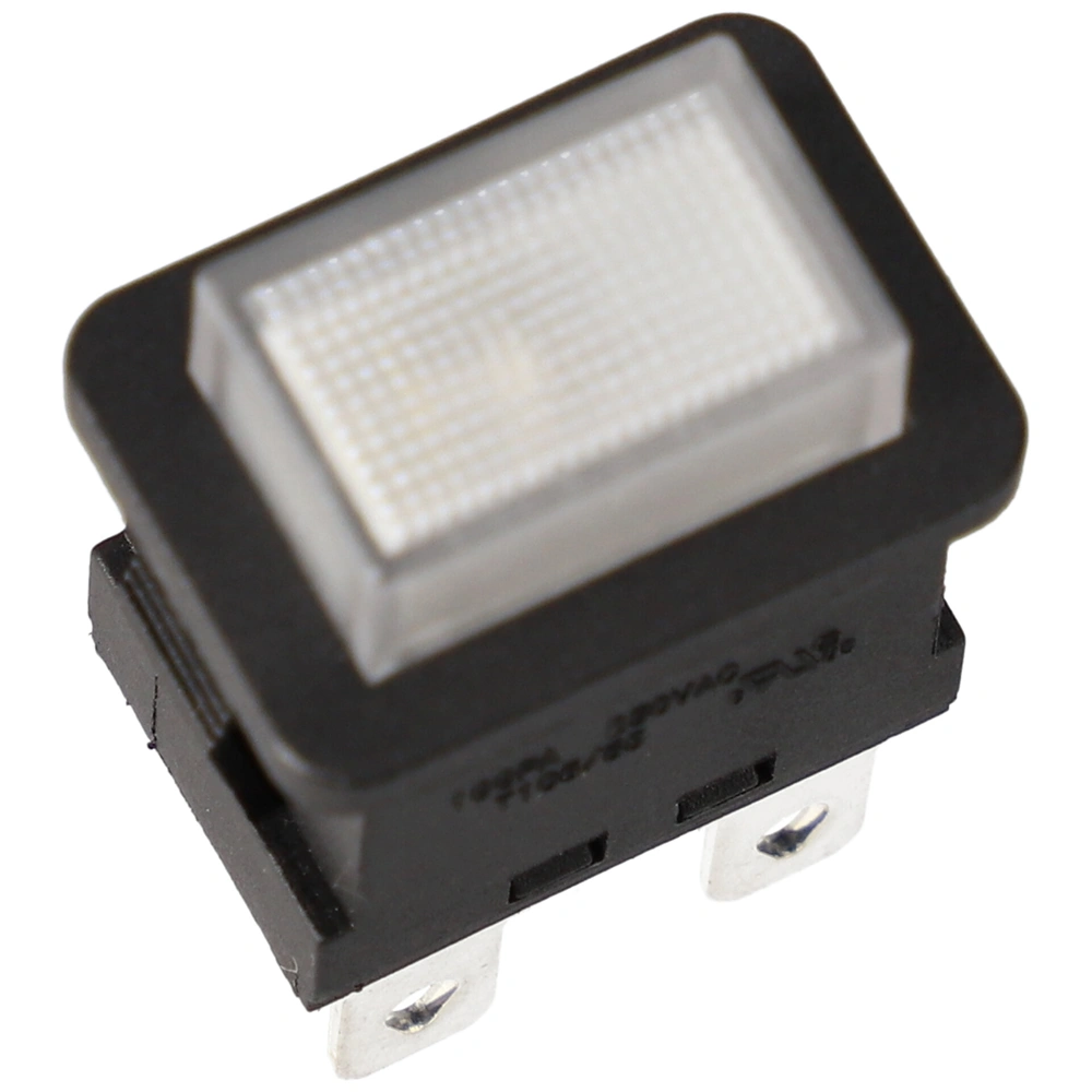 16A/250V 21x15/19x13mm Nyomókapcsoló fehér, 2 állású, 4 pólusú (univerzális)