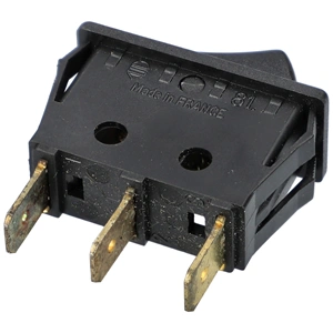 16A/250V AC Billenőkapcsoló, fekete, piros fénnyel DELONGHI HA20F hősugárzó /RENDELÉSRE