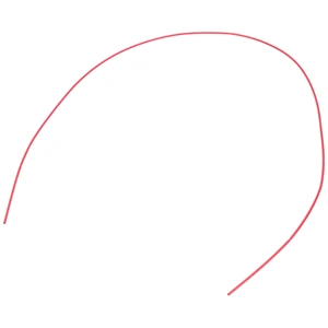 1,6 / 0,8 mm x 1 m Zsugorcső, 2:1, piros, poliolefin (univerzális) vezetékhez