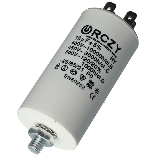 16 uF 500V Kondenzátor, sarus (univerzális)