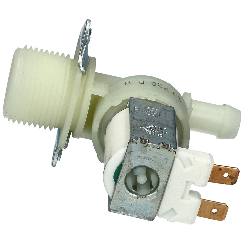 1 utas 12 mm 180° 220V Mágnesszelep (ELTEK, TP, BITRON) mosógép
