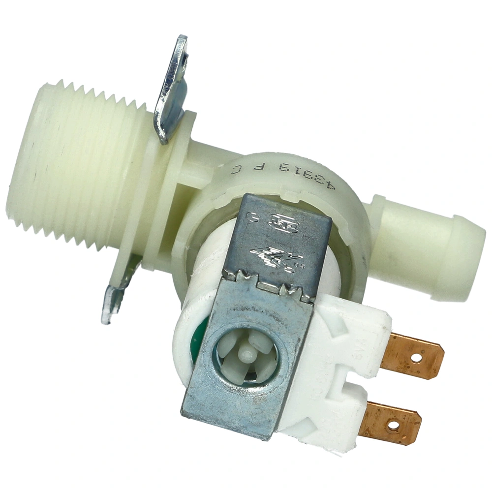 1 utas 15 mm 180° 220V Mágnesszelep (univerzális, TP) WHIRLPOOL, ELECTROLUX mosógép