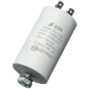 20 uF 500V Kondenzátor, sarus (univerzális)
