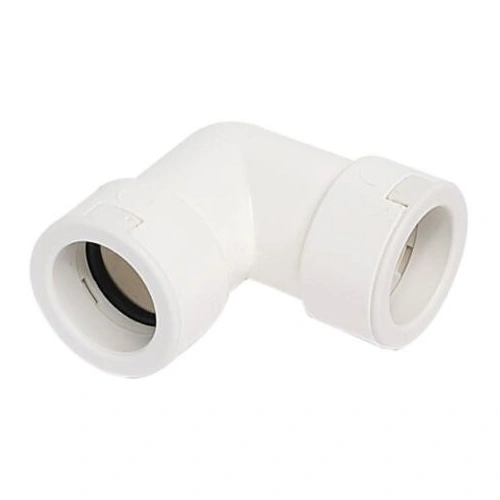 20mm sarok idom ,90°-os, gumi tömítéssel, (VECAMCO) klíma, PVC kondenzvíz csőhöz