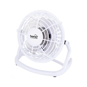 2,5W, 10cm asztali ventilátor, 1 fokozat, fehér, HOME TF 10 USB/WH
