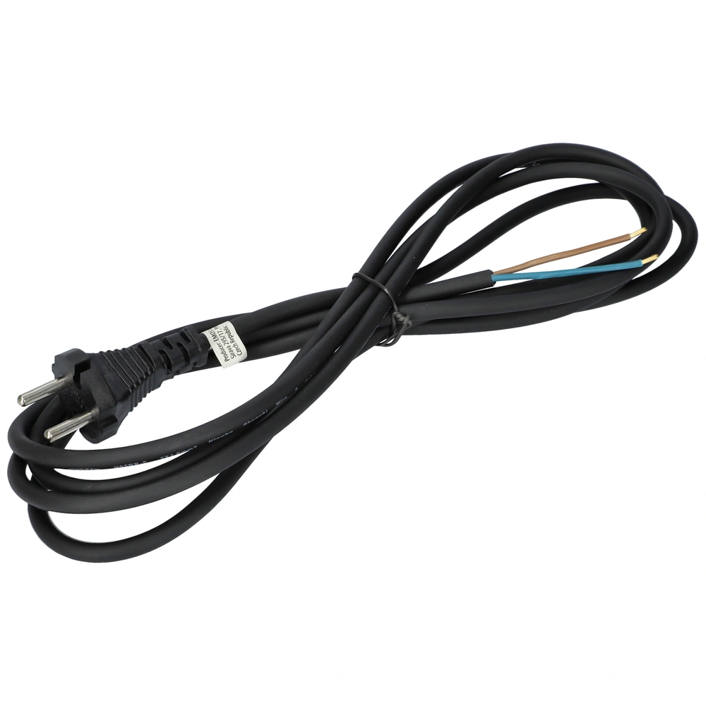 2x1 3m Hálózati kábel kéteres gumis