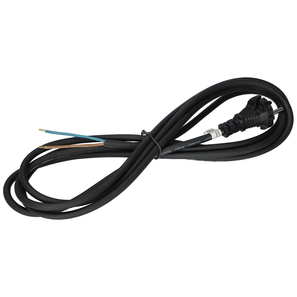 2x1 3m Hálózati kábel kéteres gumis