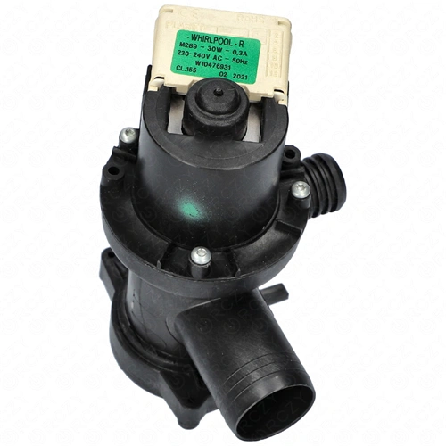 30W Szivattyú, ürítő, házzal (eredeti) WHIRLPOOL mosógép