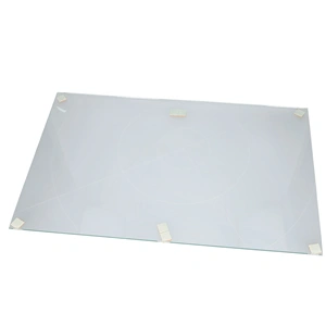 325x520x4mm Üvegpolc (zöldségtartó feletti, víztiszta, hőkezelt) GYÁRI MINŐSÉG (ESG) ZANUSSI pl.: ZKB hűtő