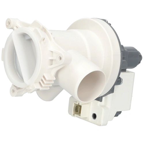 34W Szivattyú, ürítő, komplett, elől stekkeres, bajonett záras (utángyártott HANYU) BEKO mosógép