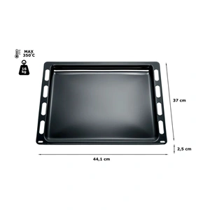 370x441x22 mm Zománcozott tepsi (eredeti) BOSCH tűzhely