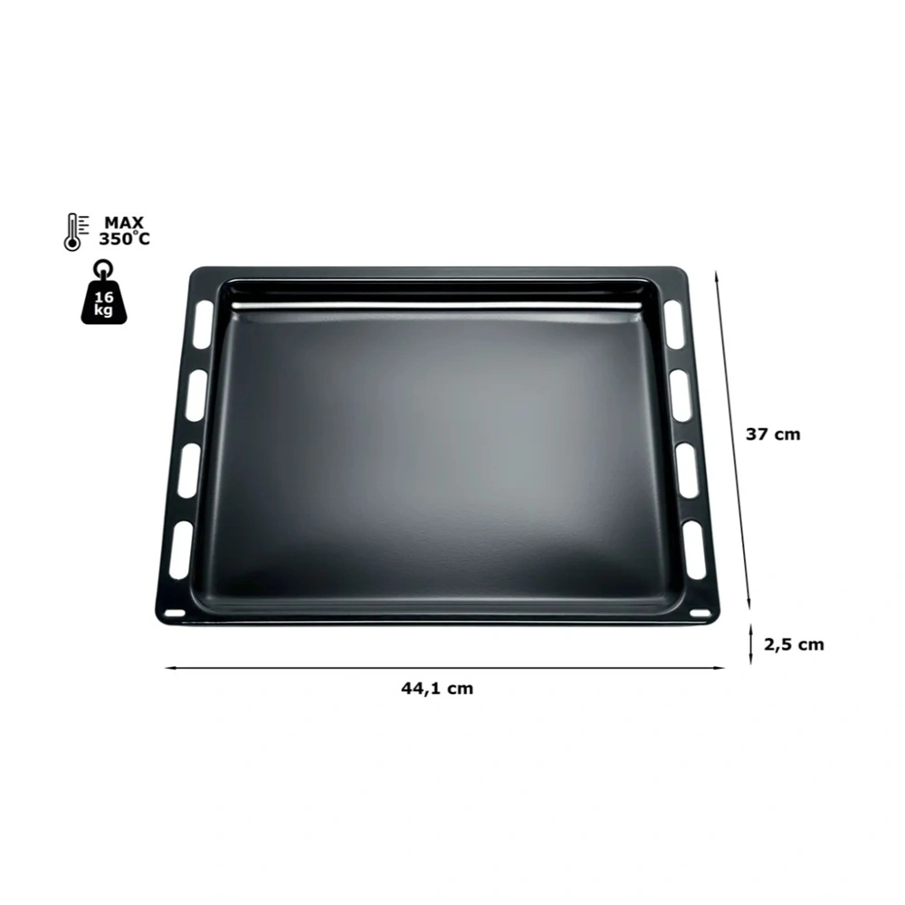 370x441x22 mm Zománcozott tepsi (eredeti) BOSCH tűzhely