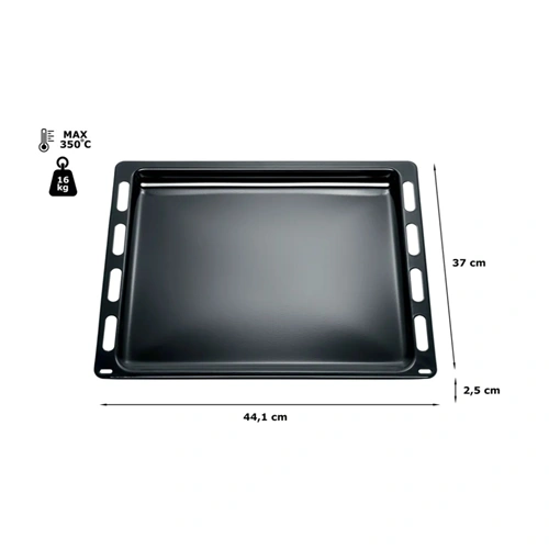 370x441x22 mm Zománcozott tepsi (eredeti) BOSCH tűzhely