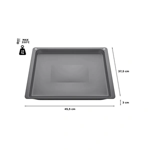 375x455x30 mm Zománcozott tepsi (eredeti) BOSCH tűzhely