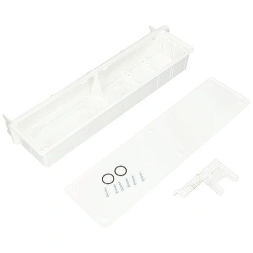 380x120x55 16/20 mm Szerelődoboz, balos kondenzvízcsővel (FREEBOX) klíma