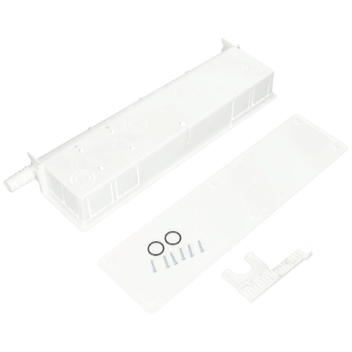 380x120x55 16/20 mm Szerelődoboz, balos kondenzvízcsővel (FREEBOX) klíma