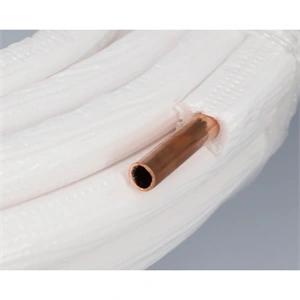 3/8" (9,52 mm) x 1 mm Szigetelt rézcső, klímához, 25 méteres tekercs