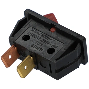 3A/250V Billenőkapcsoló, bordó, keskeny, szögletes / RENDELÉSRE