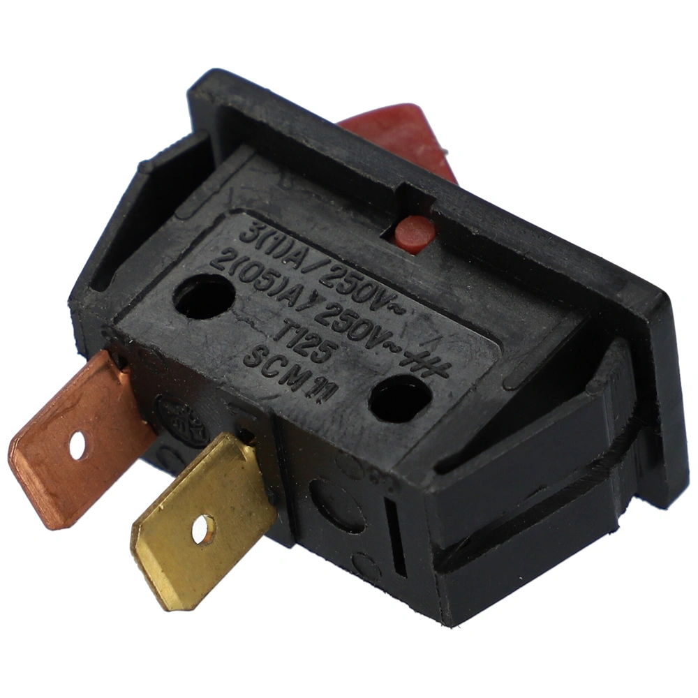 3A/250V Billenőkapcsoló, bordó, keskeny, szögletes / RENDELÉSRE