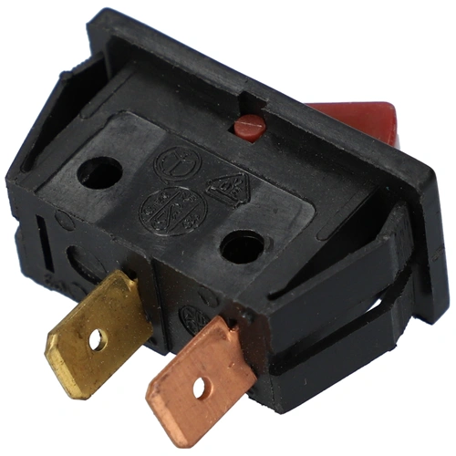 3A/250V Billenőkapcsoló, bordó, keskeny, szögletes / RENDELÉSRE