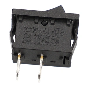 3A/250V Billenőkapcsoló, fekete, számos, kétállású ON-OFF  (univerzális)