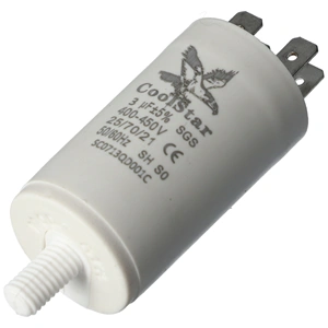 3 uF 450V Kondenzátor, sarus (univerzális)