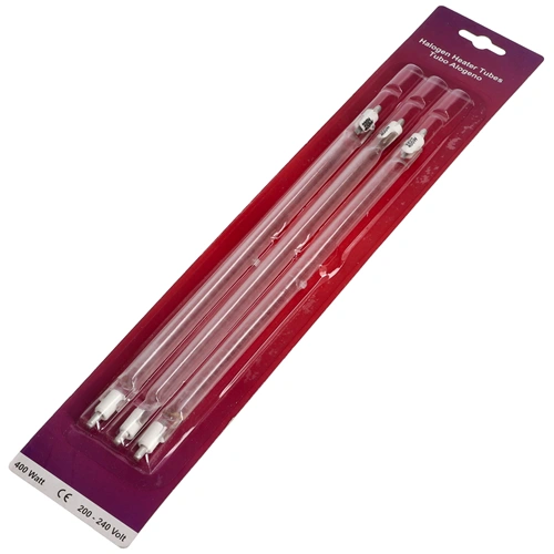 400W fűtőszál halogén üvegcső l=240 mm (3 db/csomag)