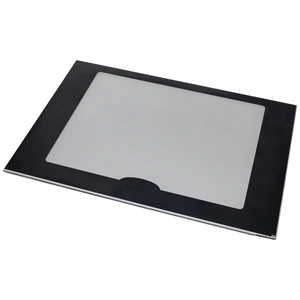 444x310 mm Üveg, ajtó, külső, fekete, (eredeti) WHIRLPOOL tűzhely / RENDELÉSRE