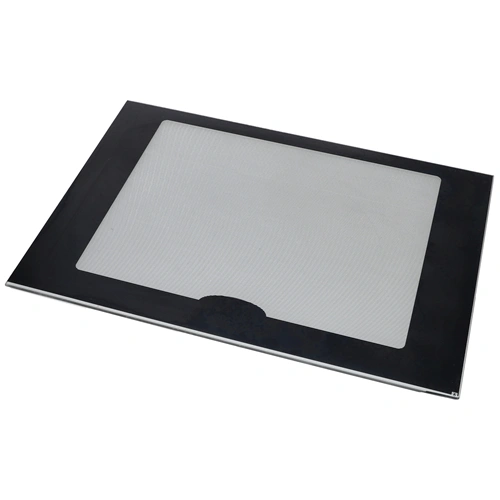 444x310 mm Üveg, ajtó, külső, fekete, (eredeti) WHIRLPOOL tűzhely / RENDELÉSRE