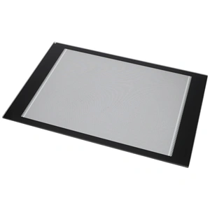 444x311 mm Üveg, sütőajtó, fekete,(eredeti) WHIRLPOOL / GORENJE tűzhely / RENDELÉSRE