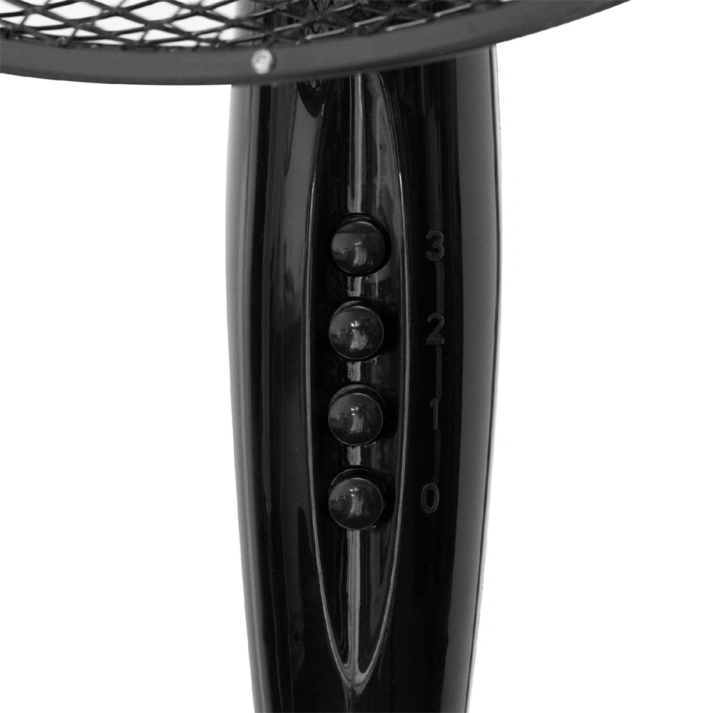 45W, álló ventilátor, állítható magasság, 3 fokozat, oszcillációs, fekete, HOME SF40BK 