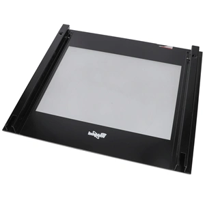 493x450 mm Üveg, ajtó, külső, fekete, (eredeti) WHIRLPOOL tűzhely / RENDELÉSRE