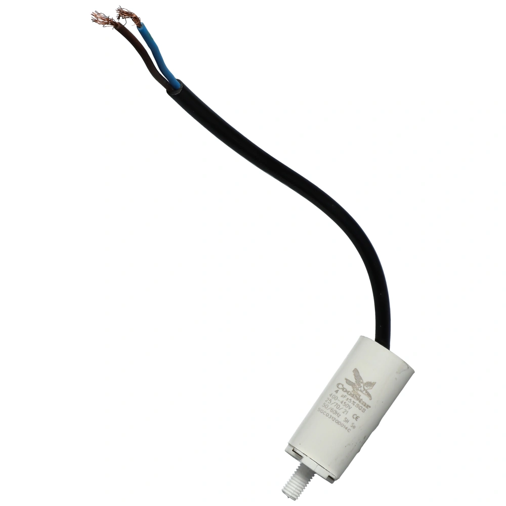 4 uF 450V Kondenzátor, vezetékes (univerzális)