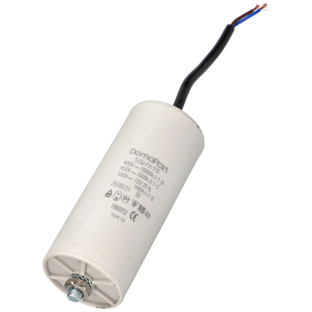 50 uF 500V Kondenzátor, vezetékes (univerzális)