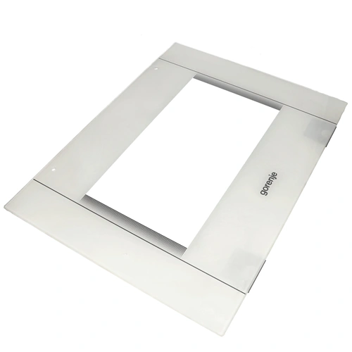 594x453 mm Üveg, ajtó, külső, fehér, GORENJE tűzhely / RENDELÉSRE