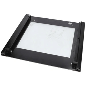 595x462 mm Üveg, ajtó, külső, fekete, (eredeti) INDESIT tűzhely / RENDELÉSRE