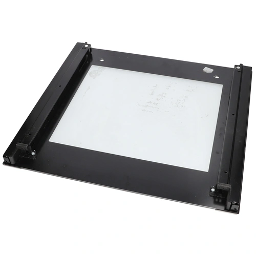 595x462 mm Üveg, ajtó, külső, fekete, (eredeti) INDESIT tűzhely / RENDELÉSRE