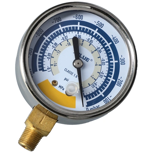 63 mm 1/8" NPT Vákuumóra, mbar, MPa, psi (VALUE) hűtőgép