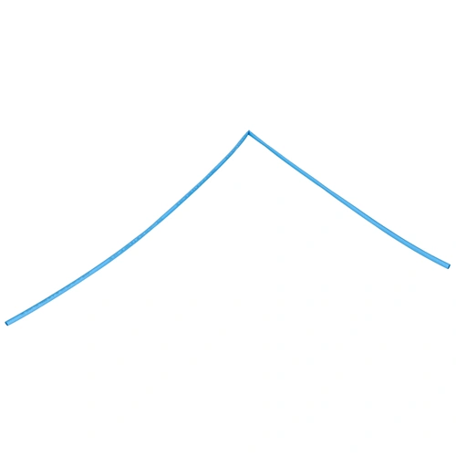 6,4 / 3,2 mm x 1 m Zsugorcső, 2:1, kék, poliolefin (univerzális) vezetékhez