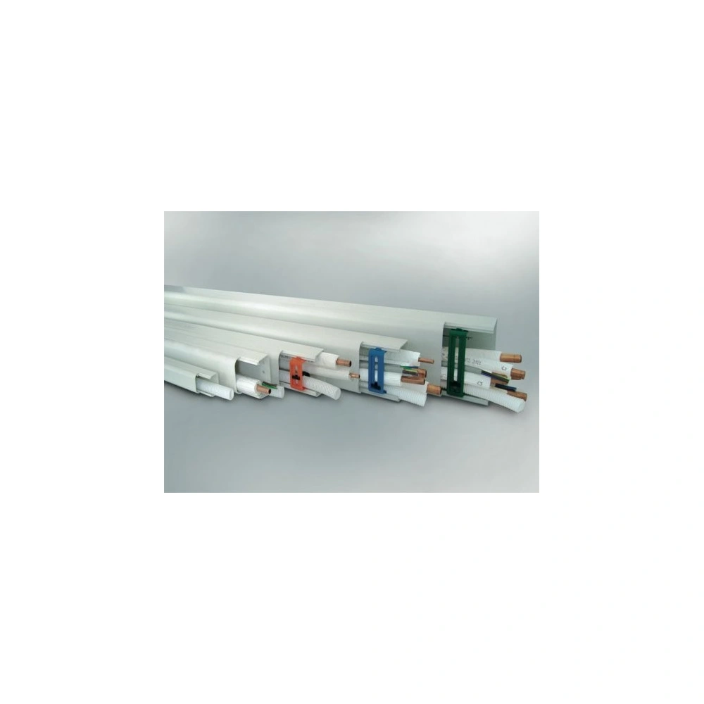 65x50 mm / 2 méter, Dekorcsatorna, fedéllel, fehér, fóliázott (CANALPLAST) klíma