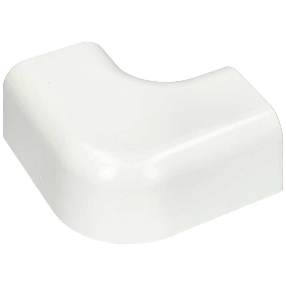 65x50 mm 90° Kanyarív, lapos, fehér, UV álló (CANALPLAST) klíma dekorcsatorna