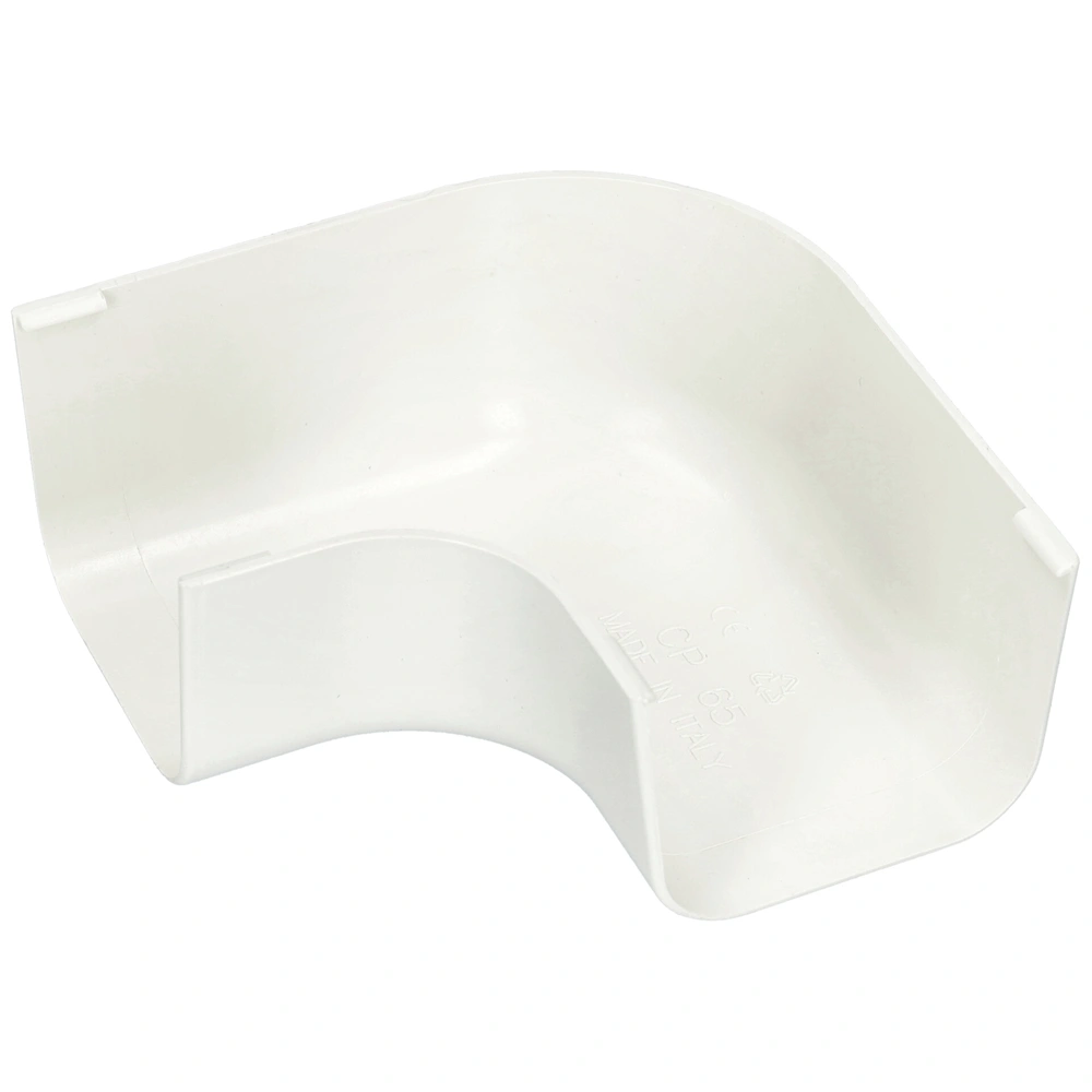 65x50 mm 90° Kanyarív, lapos, fehér, UV álló (CANALPLAST) klíma dekorcsatorna