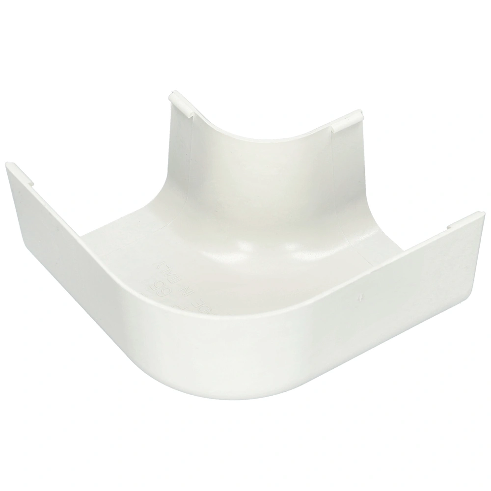 65x50 mm 90° Kanyarív, lapos, fehér, UV álló (CANALPLAST) klíma dekorcsatorna