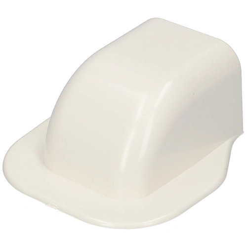 65x50 mm Fali íves csatlakozóelem, (talpas végzáró) (VECAMCO) klíma dekorcsatorna