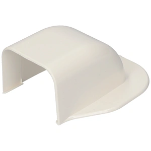 65x50 mm Fali íves csatlakozóelem, (talpas végzáró) (VECAMCO) klíma dekorcsatorna